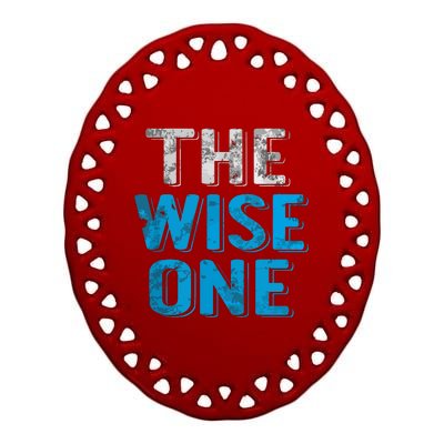 The Wise One Passover Holiday Jewish Gifts Ceramic Oval Ornament