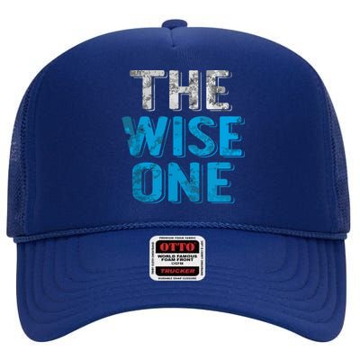 The Wise One Passover Holiday Jewish Gifts High Crown Mesh Back Trucker Hat