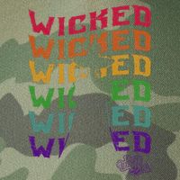 The W.I.Z.A.R.D Of Oz Pride Wicked Witch Rainbow Text Stack Legacy Tie Dye Trucker Hat