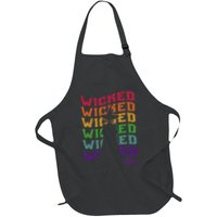The W.I.Z.A.R.D Of Oz Pride Wicked Witch Rainbow Text Stack Apron