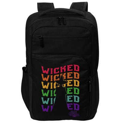 The W.I.Z.A.R.D Of Oz Pride Wicked Witch Rainbow Text Stack Impact Tech Backpack