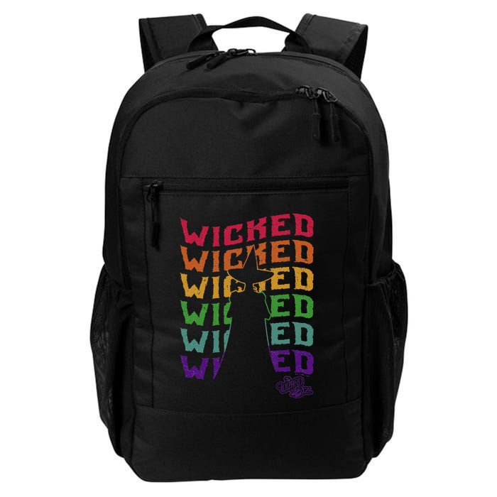 The W.I.Z.A.R.D Of Oz Pride Wicked Witch Rainbow Text Stack Backpack
