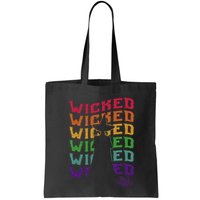 The W.I.Z.A.R.D Of Oz Pride Wicked Witch Rainbow Text Stack Bag