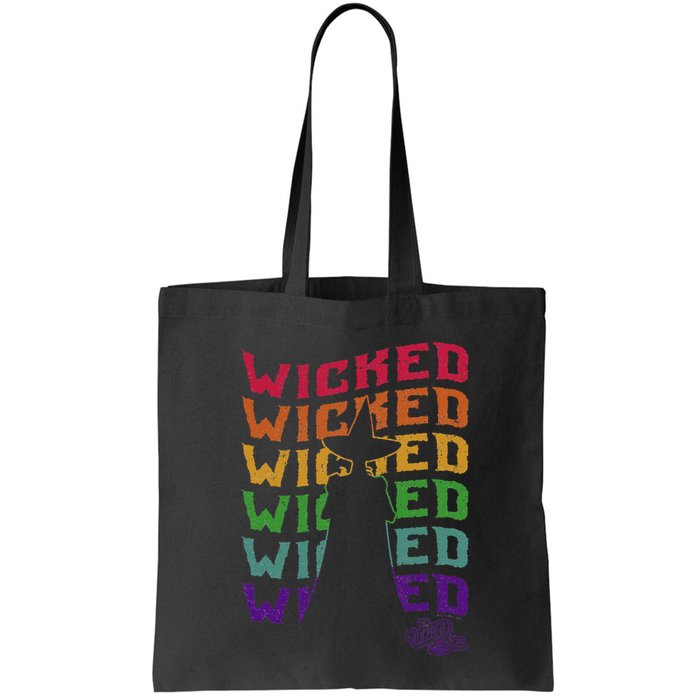 The W.I.Z.A.R.D Of Oz Pride Wicked Witch Rainbow Text Stack Bag