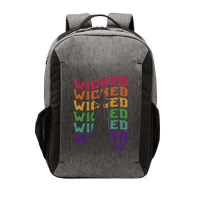 The W.I.Z.A.R.D Of Oz Pride Wicked Witch Rainbow Text Stack Vector Backpack