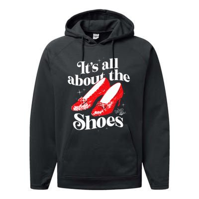 The W.I.Z.A.R.D Of Oz Dorothy Gale Its All About The Shoes Performance Fleece Hoodie