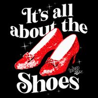 The W.I.Z.A.R.D Of Oz Dorothy Gale Its All About The Shoes Drawstring Bag