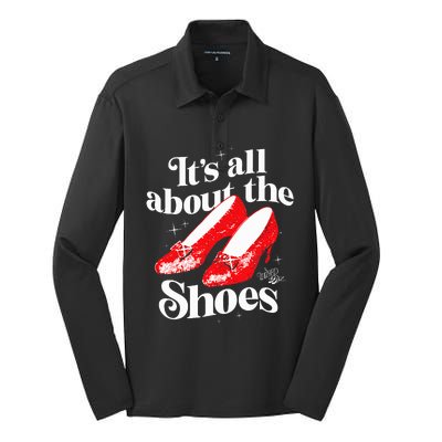 The W.I.Z.A.R.D Of Oz Dorothy Gale Its All About The Shoes Silk Touch Performance Long Sleeve Polo