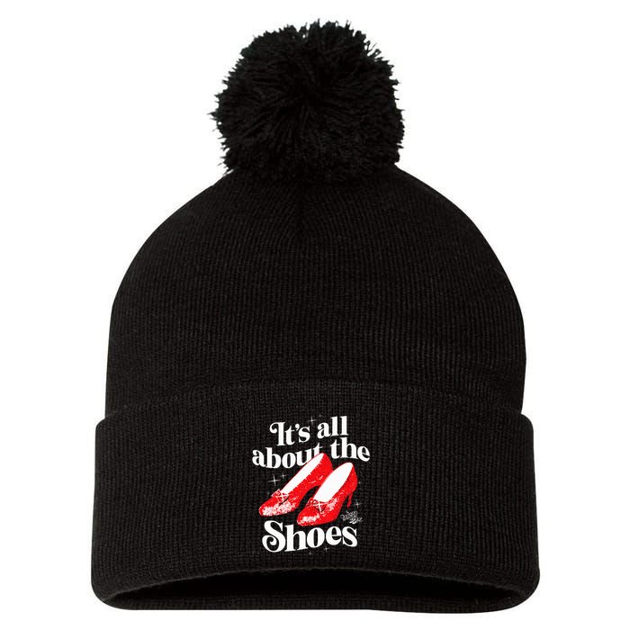 The W.I.Z.A.R.D Of Oz Dorothy Gale Its All About The Shoes Pom Pom 12in Knit Beanie