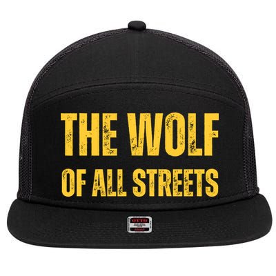 The Wolf Of All Streets 7 Panel Mesh Trucker Snapback Hat