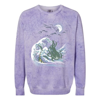 The Wave Off R&X27;Lyeh Colorblast Crewneck Sweatshirt