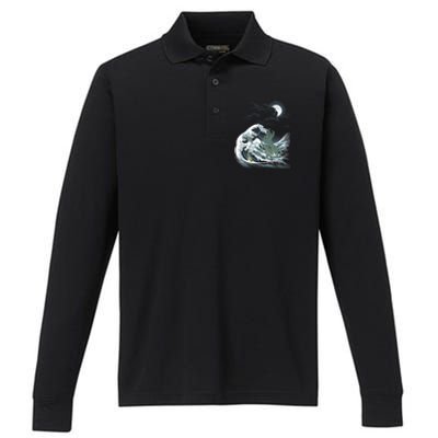 The Wave Off R&X27;Lyeh Performance Long Sleeve Polo