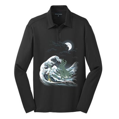 The Wave Off R&X27;Lyeh Silk Touch Performance Long Sleeve Polo