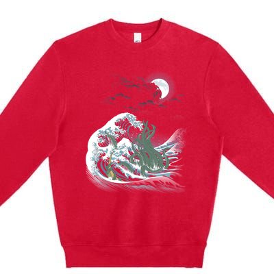 The Wave Off R&X27;Lyeh Premium Crewneck Sweatshirt