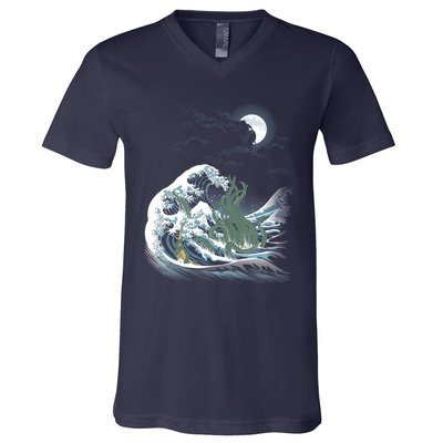 The Wave Off R&X27;Lyeh V-Neck T-Shirt