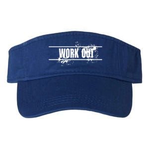 Trendy Work Out Paint Splatter Gift Valucap Bio-Washed Visor