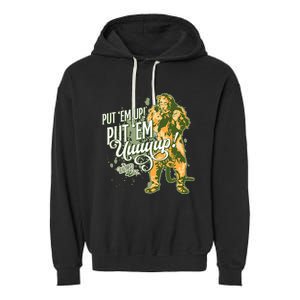 The W.I.Z.A.R.D Of Oz The Cowardly Lion Put Em Up Garment-Dyed Fleece Hoodie