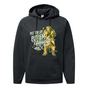 The W.I.Z.A.R.D Of Oz The Cowardly Lion Put Em Up Performance Fleece Hoodie