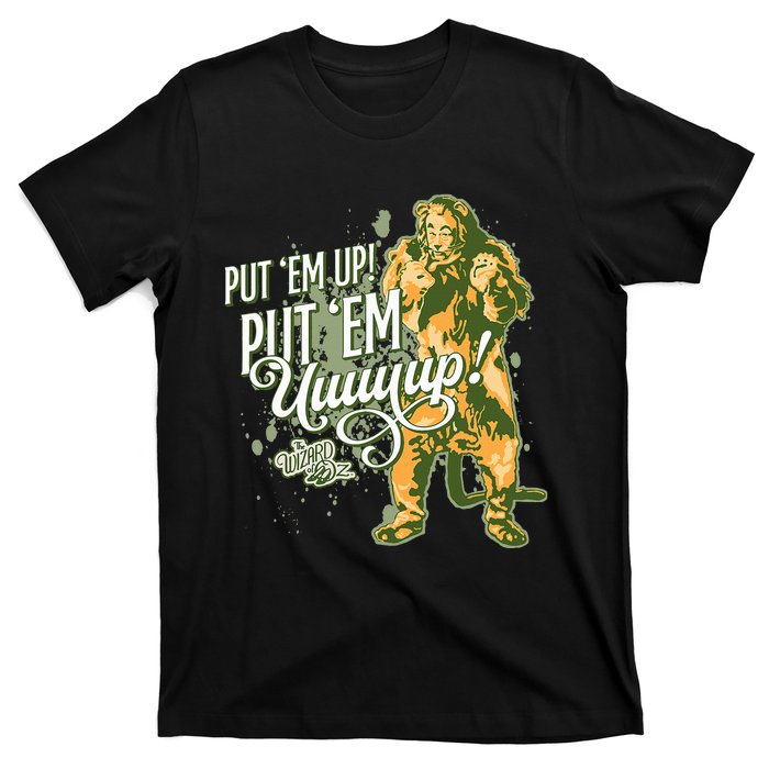 The W.I.Z.A.R.D Of Oz The Cowardly Lion Put Em Up T-Shirt