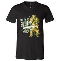 The W.I.Z.A.R.D Of Oz The Cowardly Lion Put Em Up V-Neck T-Shirt