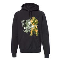 The W.I.Z.A.R.D Of Oz The Cowardly Lion Put Em Up Premium Hoodie