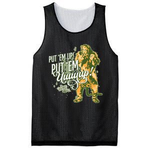 The W.I.Z.A.R.D Of Oz The Cowardly Lion Put Em Up Mesh Reversible Basketball Jersey Tank