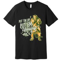 The W.I.Z.A.R.D Of Oz The Cowardly Lion Put Em Up Premium T-Shirt