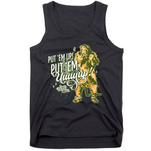 The W.I.Z.A.R.D Of Oz The Cowardly Lion Put Em Up Tank Top