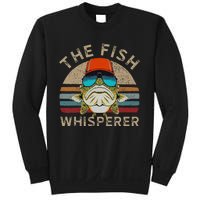 The Whisperer Of Fish Retro Vintage Fishing Angler Fisherman Sweatshirt