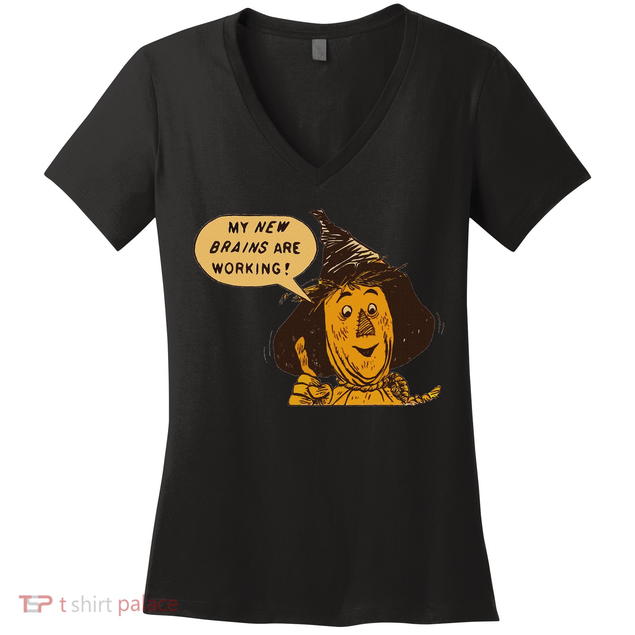 The W.I.Z.A.R.D Of Oz T Art Tin Man Lion Scarecrow Dorothy Women's V-Neck T-Shirt