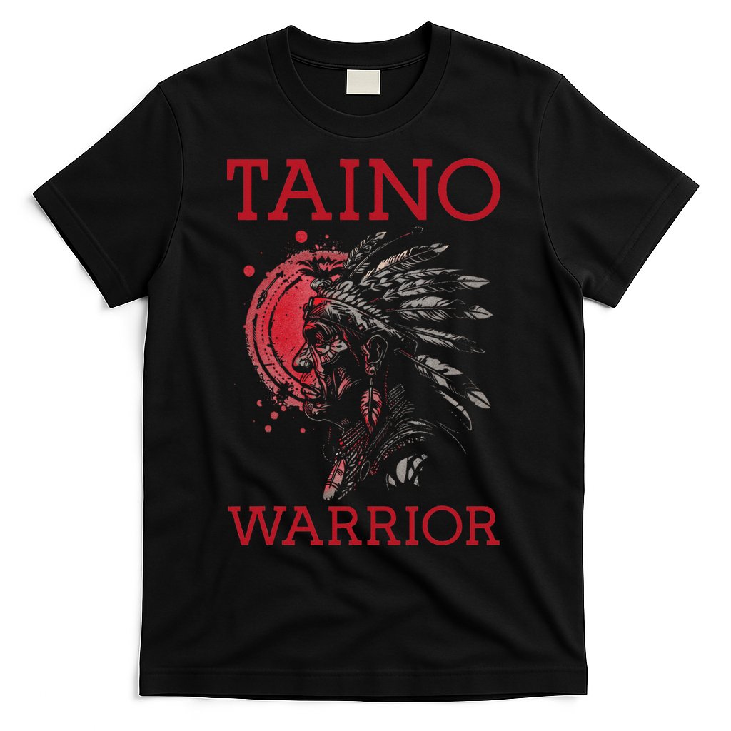 Taino Warrior Puerto Rico Heritage Boricua Boriken Pride T-Shirt