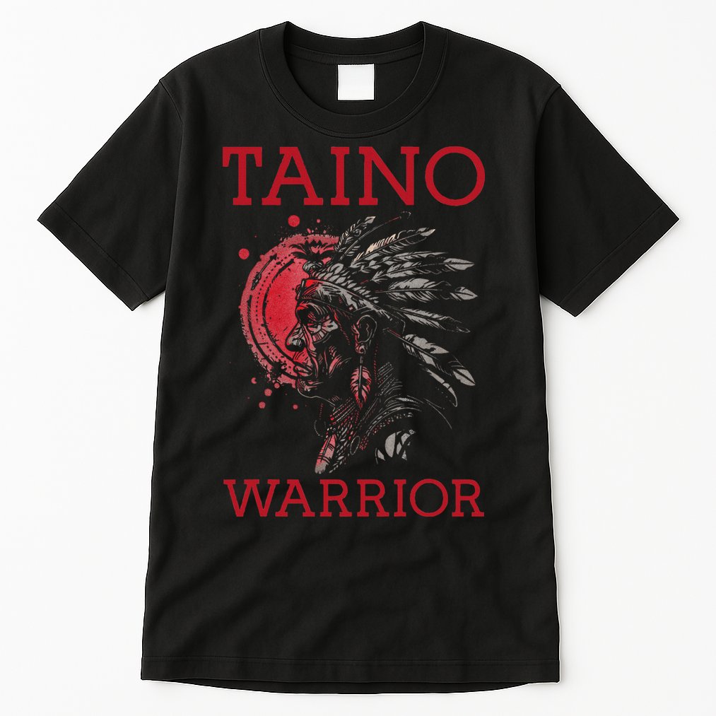 Taino Warrior Puerto Rico Heritage Boricua Boriken Pride Tall T-Shirt