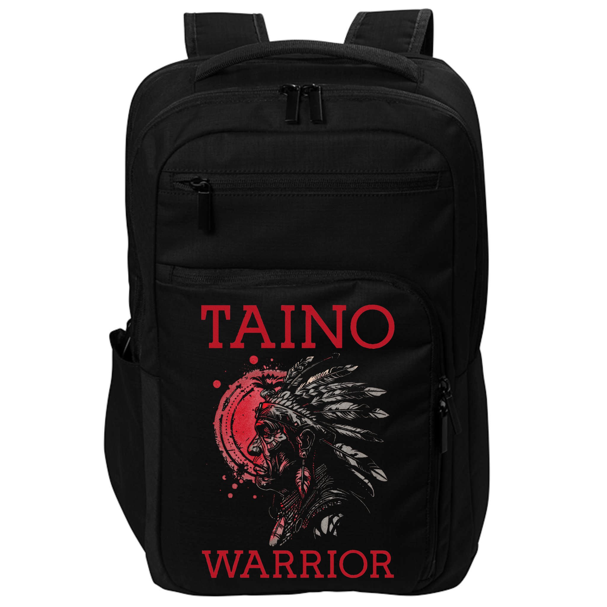 Taino Warrior Puerto Rico Heritage Boricua Boriken Pride Impact Tech Backpack
