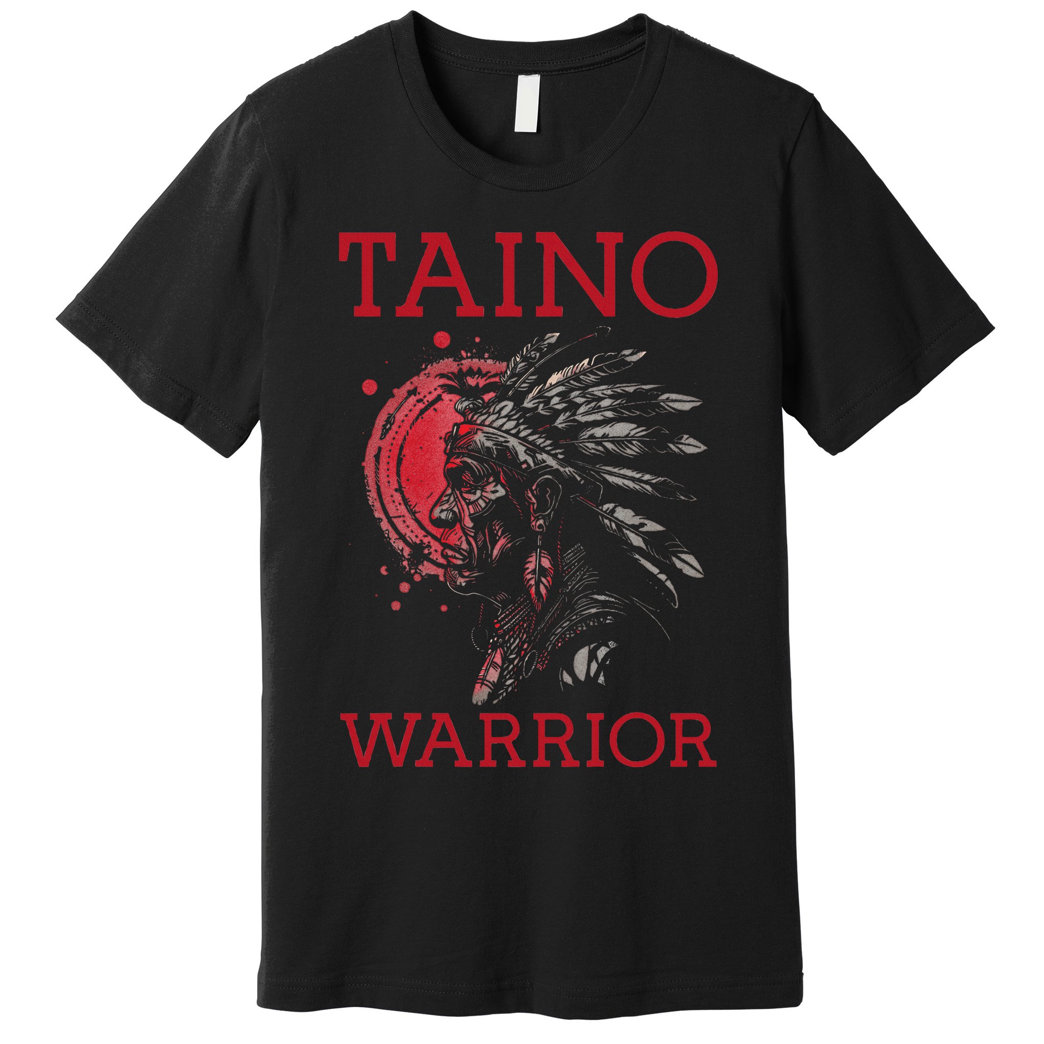 Taino Warrior Puerto Rico Heritage Boricua Boriken Pride Premium T-Shirt