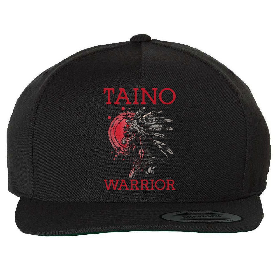 Taino Warrior Puerto Rico Heritage Boricua Boriken Pride Wool Snapback Cap