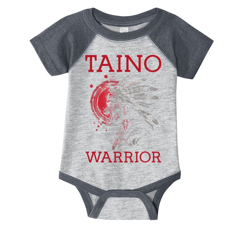 Taino Warrior Puerto Rico Heritage Boricua Boriken Pride Infant Baby Jersey Bodysuit