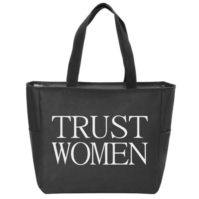 Trust Women Protest Zip Tote Bag