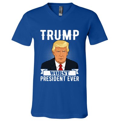 Trump Worst President Ever Political Statet V-Neck T-Shirt