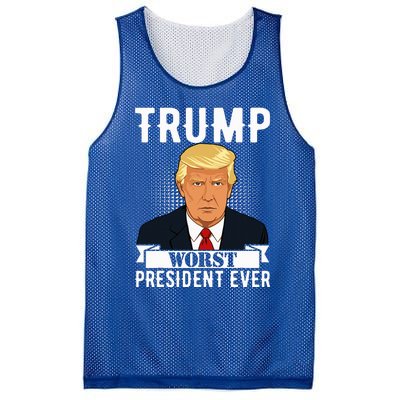 Trump Worst President Ever Political Statet Mesh Reversible Basketball Jersey Tank