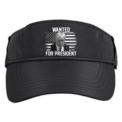 Trump Wanted President Trump Mugshot Adult Drive Performance Visor