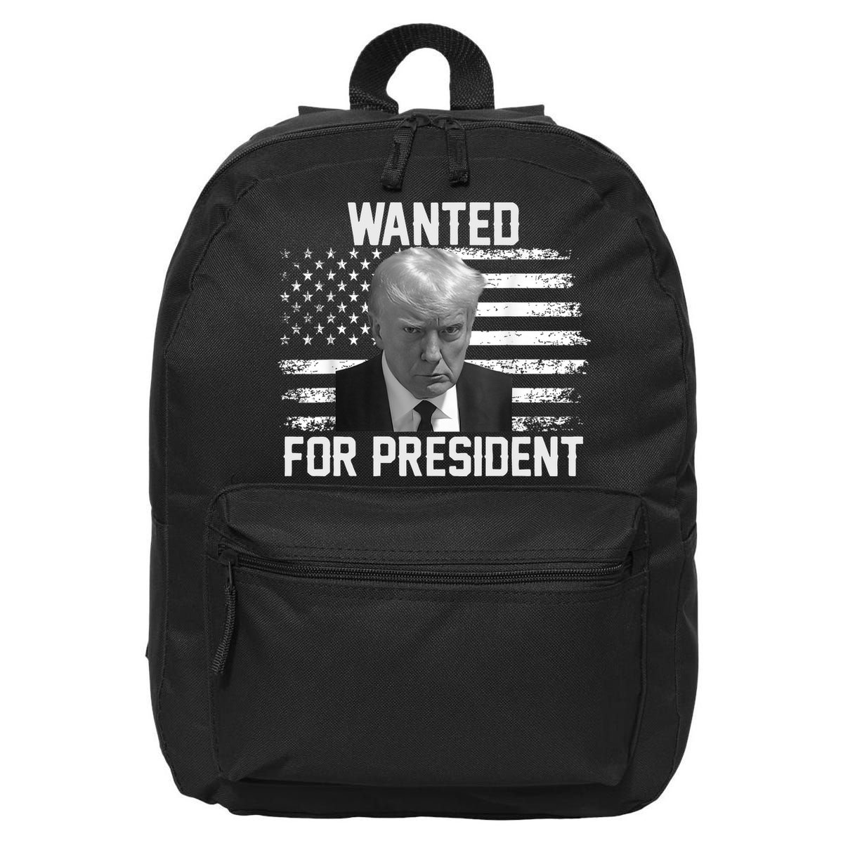 Trump Wanted President Trump Mugshot 16 in Basic Backpack