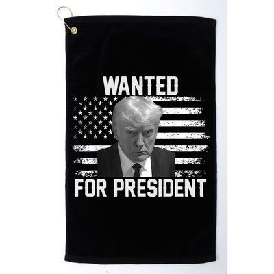 Trump Wanted President Trump Mugshot Golf Towel