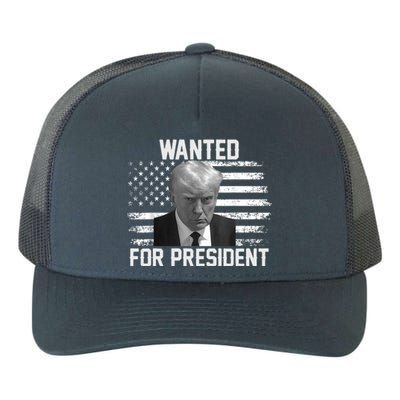 Trump Wanted President Trump Mugshot Yupoong Adult 5-Panel Trucker Hat