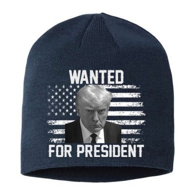 Trump Wanted President Trump Mugshot Sustainable Beanie