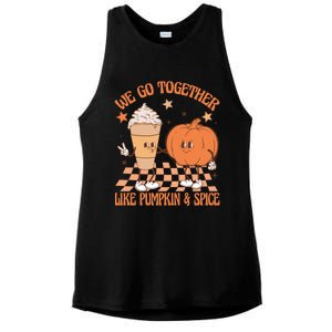 Thanksgiving We Pumpkin Spice Autumn Fall Go Together Like Ladies PosiCharge Tri-Blend Wicking Tank