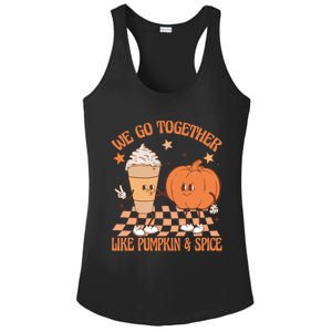 Thanksgiving We Pumpkin Spice Autumn Fall Go Together Like Ladies PosiCharge Competitor Racerback Tank