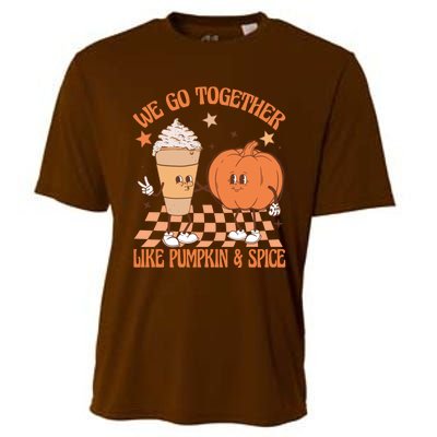 Thanksgiving We Pumpkin Spice Autumn Fall Go Together Like Cooling Performance Crew T-Shirt