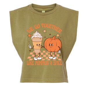 Thanksgiving We Pumpkin Spice Autumn Fall Go Together Like Garment-Dyed Women's Muscle Tee