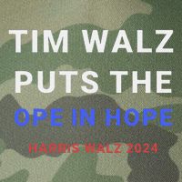 Tim Walz Puts The Ope In Hope Harris Walz 2024 Midwest Legacy Tie Dye Trucker Hat