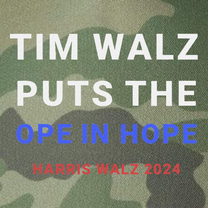Tim Walz Puts The Ope In Hope Harris Walz 2024 Midwest Legacy Tie Dye Trucker Hat